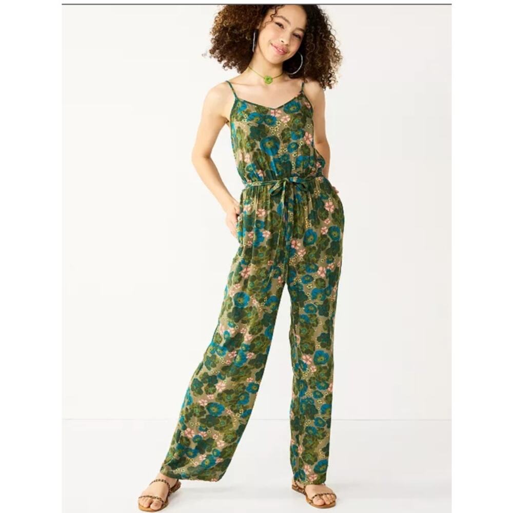 Juniors' SO Wide-Leg Jumpsuit size large